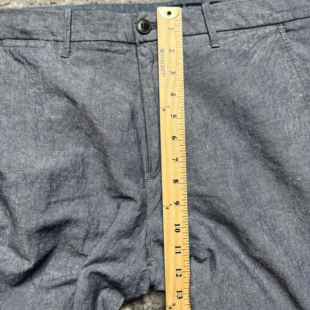GAP Mens Slim Fit Linen Blend Chinos Pants Blue Size 36x32 Casual Office - Picture 7 of 9